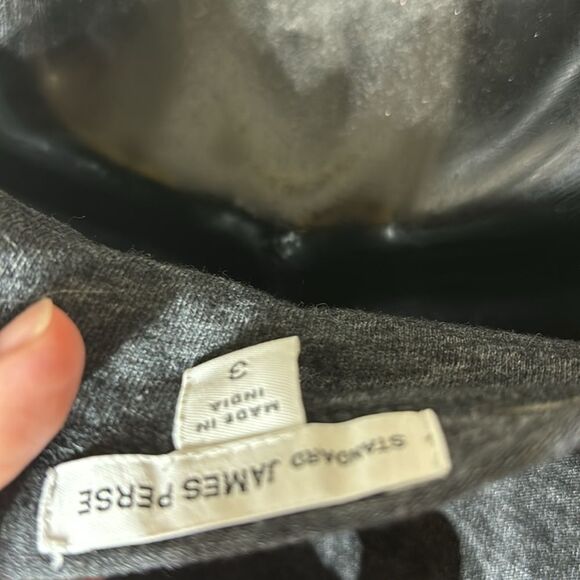 Standard James perse women’s grey scoop neck long sleeve tee size 3 - Picture 5 of 5